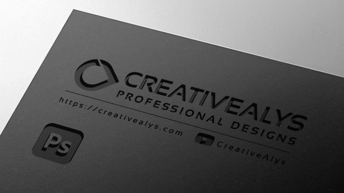 CreativeAlys's tweet image. Easily create a photo-realistic debossed/pressed style mockup of your logo design on dark cardstock in Adobe Photoshop: youtube.com/watch?v=PFNDlR…

#photoshoptutorial #psdmockup #logomockup #debossedlogomockup