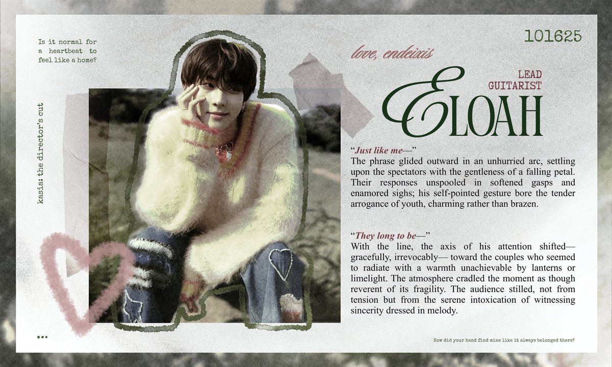 📼 𝐄LOAH ༘˖° tweet media