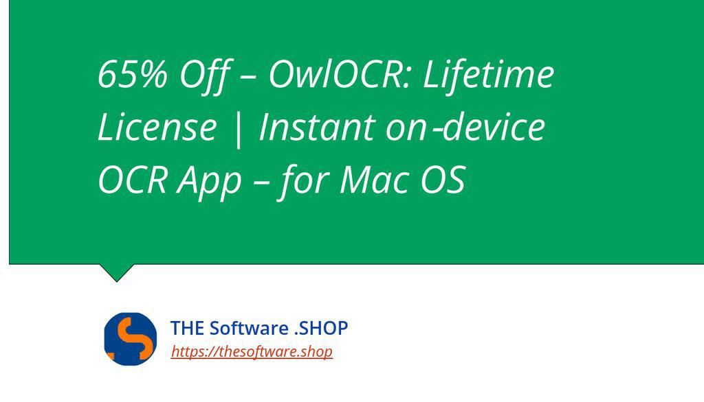 AaKoa_Deals's tweet image. Add OwlOCR to your Mac and turn screenshots, images, PDFs, scans, and even videos into editable text and searchable PDFs with one keystroke.

Read more 👉 lttr.ai/AlEmZ

#MacApps #MacAppDeals #FreeDownload