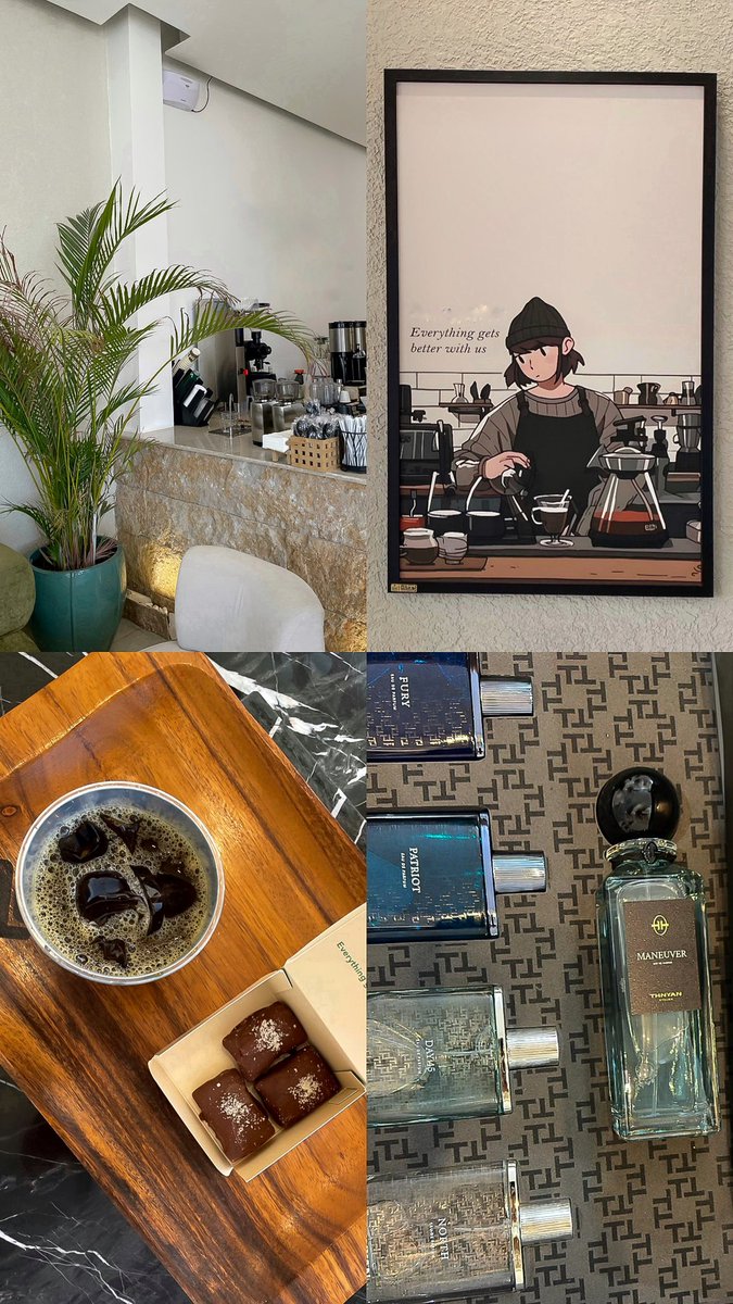 بتعافى المرء بقهوته وبنفسه🤎