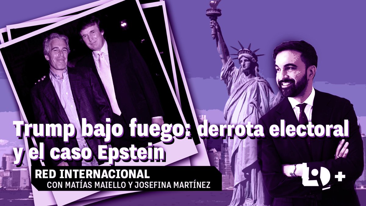 🔺Trump bajo fuego: de las derrotas electorales, al caso Epstein. En Red Internacional 🌍junto con <a href="/MaielloMatias/">Matías Maiello</a> analizamos las crisis del Gobierno Trump. Y recomiendo la entrevista a <a href="/FabianPuelma/">Fabián Puelma</a> sobre las elecciones de este domingo en Chile. izquierdadiario.es/Red-Internacio…