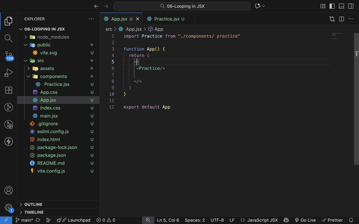 ArashadAhamad10's tweet image. Day 155 of #200DaysOfCode
Learning #ReactJS
JSX Looping:
✅ map() as loop
✅ Array rendering
✅ Object loop rule
✅ filter + map
✅ Keys (Correct vs Wrong)
✅ Index vs ID

JSON Practice:
✅ Importing JSON file
✅ Rendering JSON data using map()
#Frontend #WebDev #JavaScript