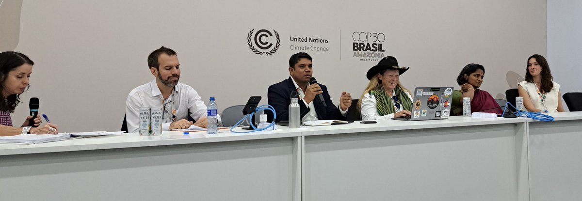 cpsavesoil's tweet image. Save Soil, along with Soil4climate, hosted a panel at COP30 titled “Living Soil, Thriving Planet: Achieving Climate Mitigation and Adaptation Goals Through Soil Health.”

Along with Save Soil’s Chief Policy and Science Officer, Praveena Sridhar, and Cauvery Calling &amp;amp; Save Soil –…