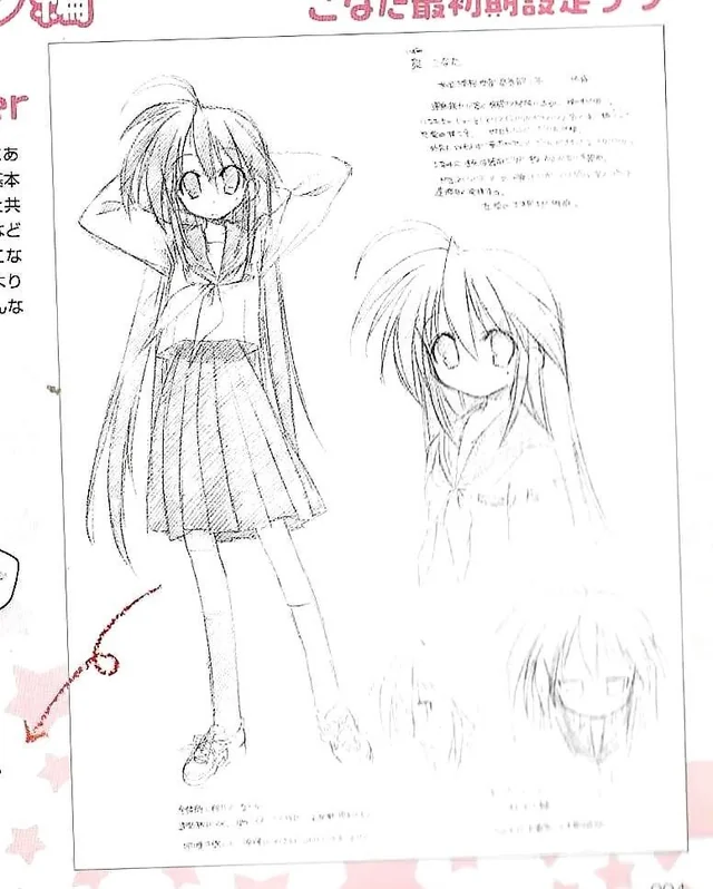Konatabutreal's tweet image. The First Ever Concepts Of Lucky Star.