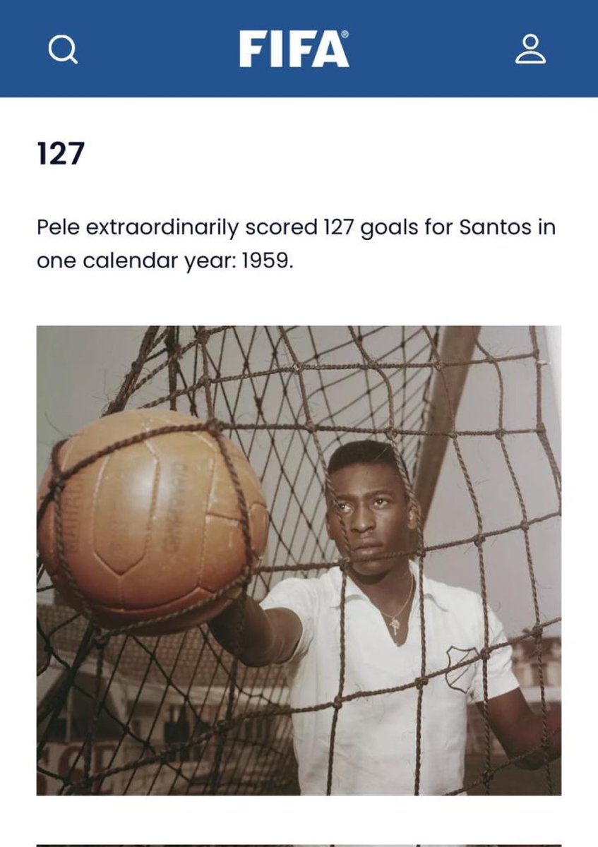the_marcoliboy's tweet image. Imagine that guy scoring 91 goals in a year and still doesn’t have most goals in a calendar year record , Pele was a beast