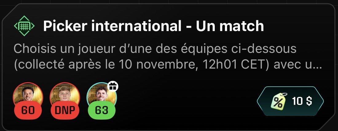 Amiral_sorare's tweet image. Hier ça a validé un picker ✅

10$ de crédit marché dans la poche !

Ça a donné quoi de votre côté ?

#sorare26 #picker