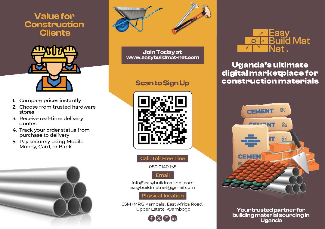 nyinetinka's tweet photo. @SpireJim Easy BuildMat-Net (EBMN) is a digital market place - platfrom where hardwares and construction material suppliers list their products for the public to shop. 
https://t.co/yMFGRNqzVd https://t.co/69DpMjwjEF