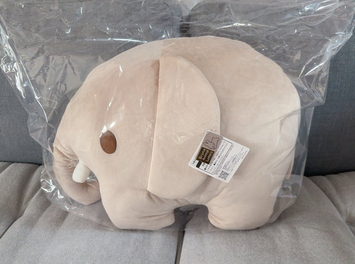 CheeseHmhm's tweet image. どれが当たっても可愛い♡と思って一回だけ挑戦したところ😳！ぞうさんお迎えできました✨嬉しいよ〜🥹かわいい🐘♡
#タイトーくじ
#ブルーナアニマル
#A賞