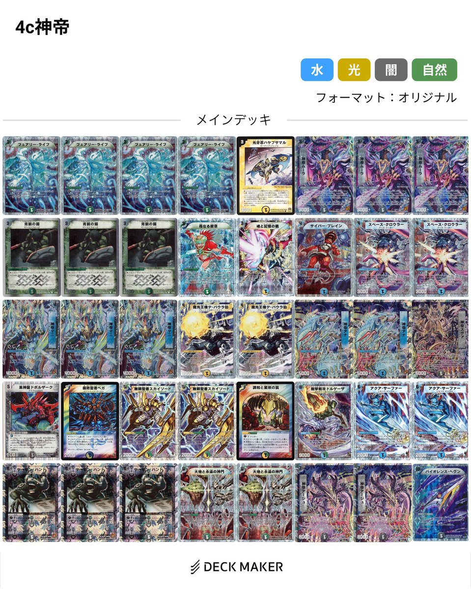 さらに旧枠で持ってるデッキ 多分自分と同世代の人間は銀枠のカードで