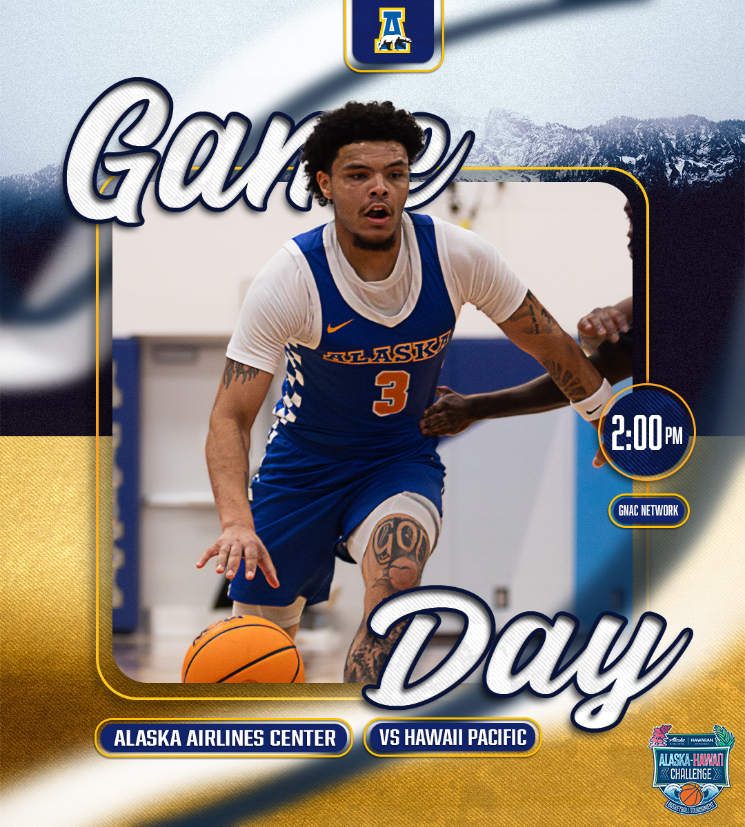 NanooksMBB's tweet image. Got another one in Anchorage this afternoon vs. Hawaii Pacific!

📺 bit.ly/4qYNl0Y
📊 bit.ly/48gdWz9
⏰ 2 p.m.
📍 Alaska Airlines Center
🌎 Anchorage, Alaska

#NanookNation x #gnacmbb