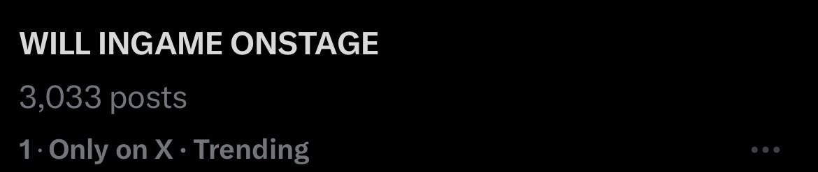 TeamWillOFC's tweet photo. We are now #1
WILL INGAME ONSTAGE
WILL INGAME ONSTAGE
#WillAshle | #WILLfluenced https://t.co/Me9zk6mrkt