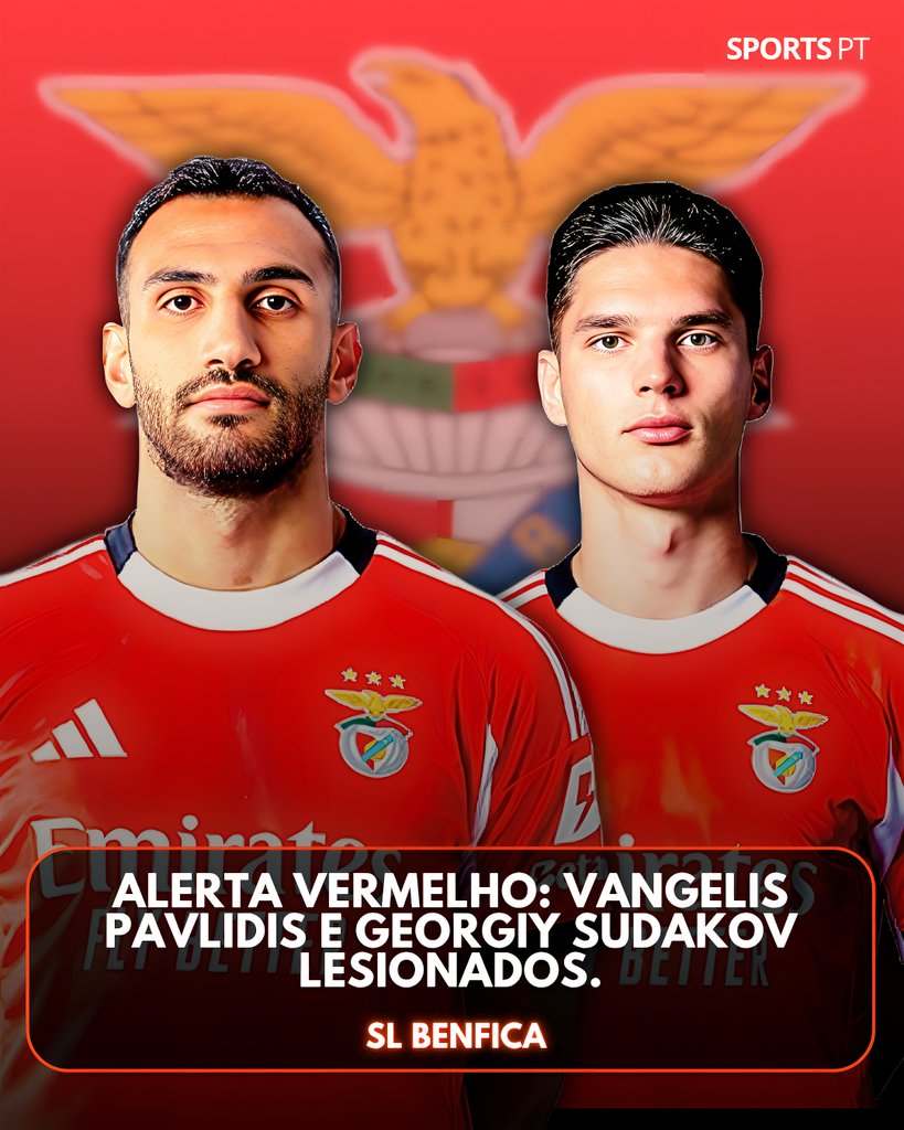 _SPORTSPT's tweet image. ⚠️🦅 Pausa das Seleções devolve duas baixas ao Benfica. 

👀 instagram.com/p/DRG-eGNiPh4/

#SLB #Pavlidis #Sudakov #Futebol #SportsPT
