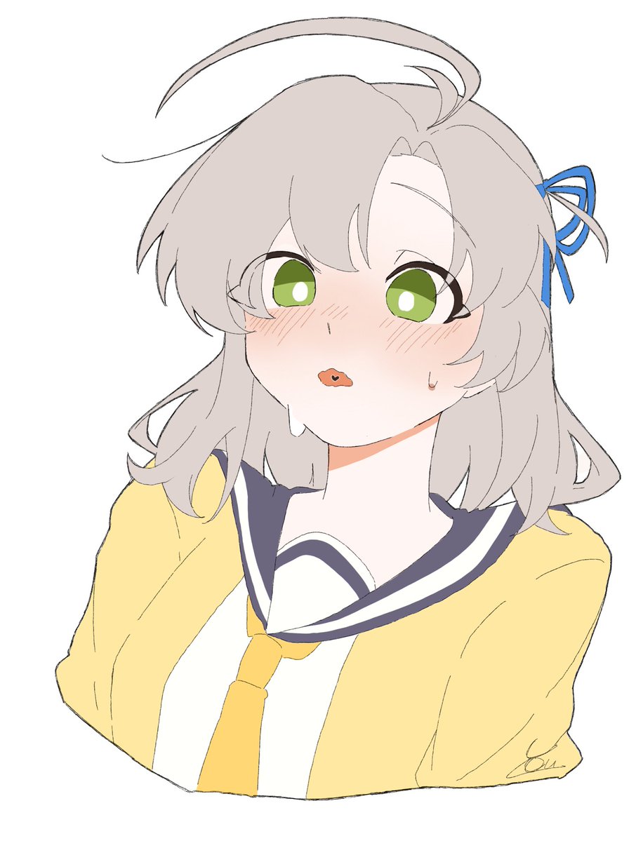 照れる衣笠さん
#艦これ　#艦これイラスト　#衣笠さん