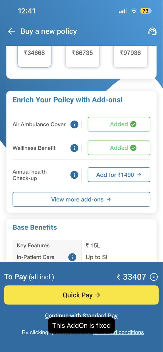 mirudox's tweet image. @careinsuranceIN Shocking—buying Care Supreme, but 2 add-ons (Air Ambulance + Wellness) are FORCED &amp;amp; fixed! Why no choice? Premium jumps to ₹33k without opt-out. This violates IRDAI rules on optional add-ons. Fix this or explain! #HealthInsuranceScam #IRDAIFail #CareSupreme