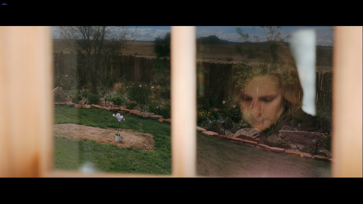 این دو نما از سریال پلوریبوس به‌خوبی اثبات می‌کنند چرا جدی‌تر از سایر محصولات تلویزیونه، در نمای هتل یخی، کارول و هلن از دریچه‌ای به شفق قطبی نگاه می‌کنند که از وسط به دو نیم تقسیم شده، درست مثل پنجره‌ای که سال‌ها بعد تصویر کارول و مدفن هلن رو در دو قاب قرار داده. #Pluribus