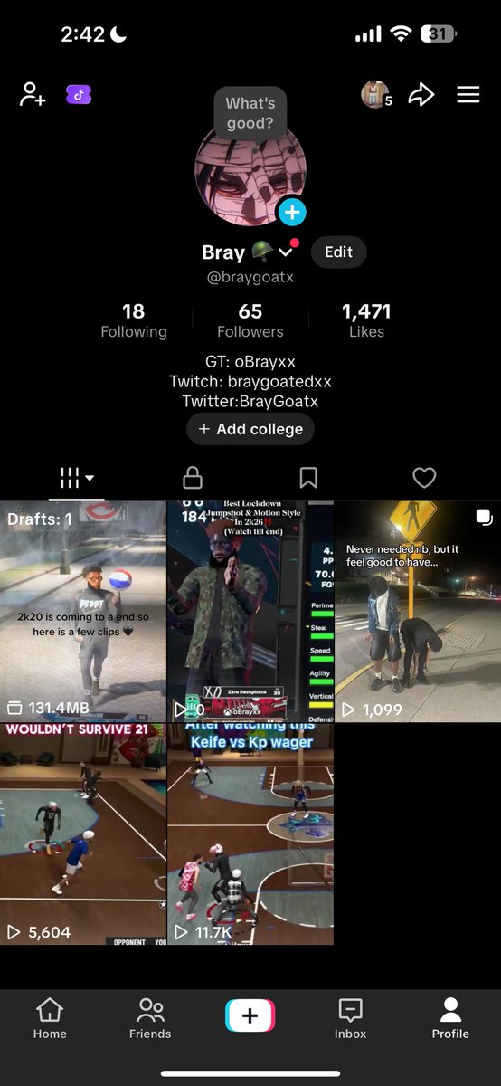 BrayGoatx's tweet photo. go fw the tiktok for a surprise https://t.co/jFdaCE3K9D https://t.co/8DlGMKUZHJ