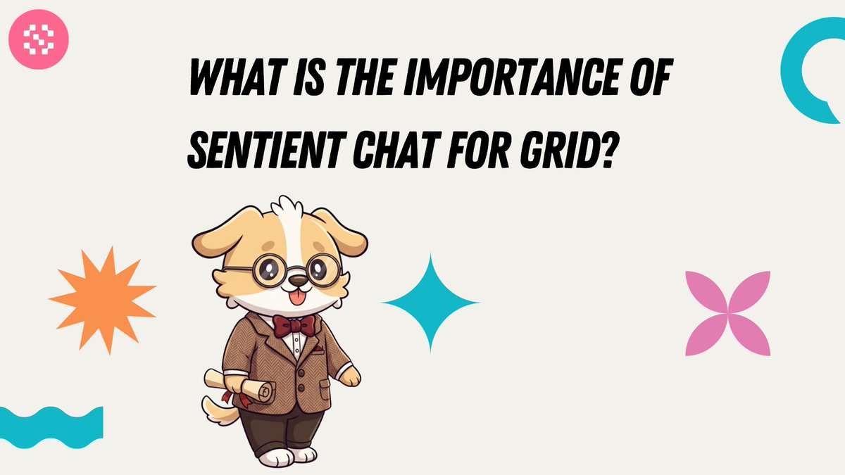 HUNTERCOIN95's tweet image. TOPIC 87 | EDUCATOR WEEK 19 | WHAT IS THE IMPORTANCE OF SENTIENT CHAT FOR GRID?
@SentientAGI | @sentient_found | @SentientAGI_vn
@vivekkolli | @abhishek095 | @qzxcle | @LeaderX_btc
@0xsachi | @duckk9x | @gokuoldskool
#GRID #SentientAG #Sentientchat

In the Sentient ecosystem,