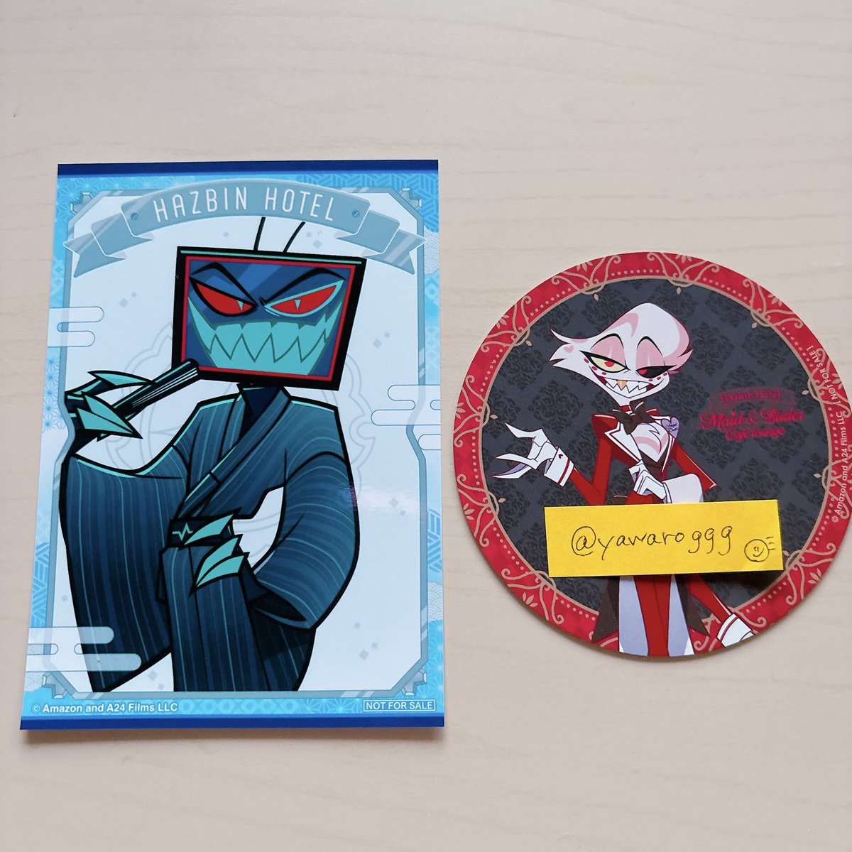 【交換/譲渡】ハズビンホテル ハズビン アニメイトフェア アニメイト
特典ポストカード

譲▶︎ ヴォックス

求▶︎ エンジェル or アラスター or ヴァレンティノ
　　1,000円(+送料)

郵送交換推奨、手渡し要検討