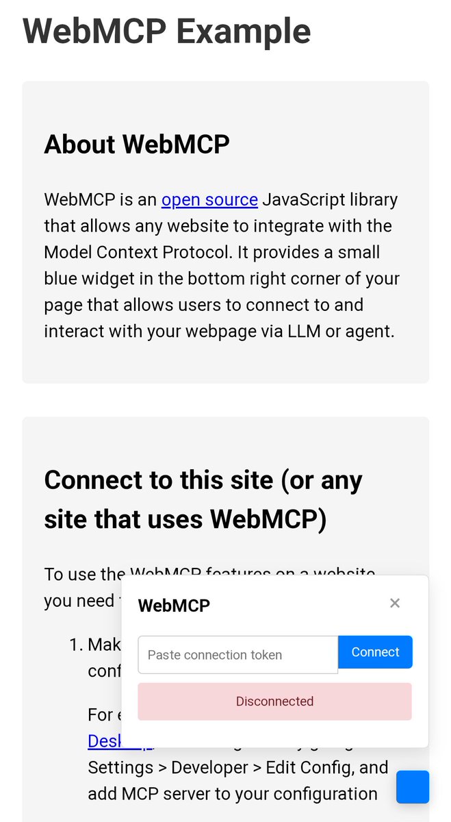 cyberandy's tweet image. Smarter than UI heuristics and clunky click-simulation, WebMCP lets your website expose real tools to AI agents.

If adopted, it will make their life on your site a lot easier.

👉 webmcp.dev