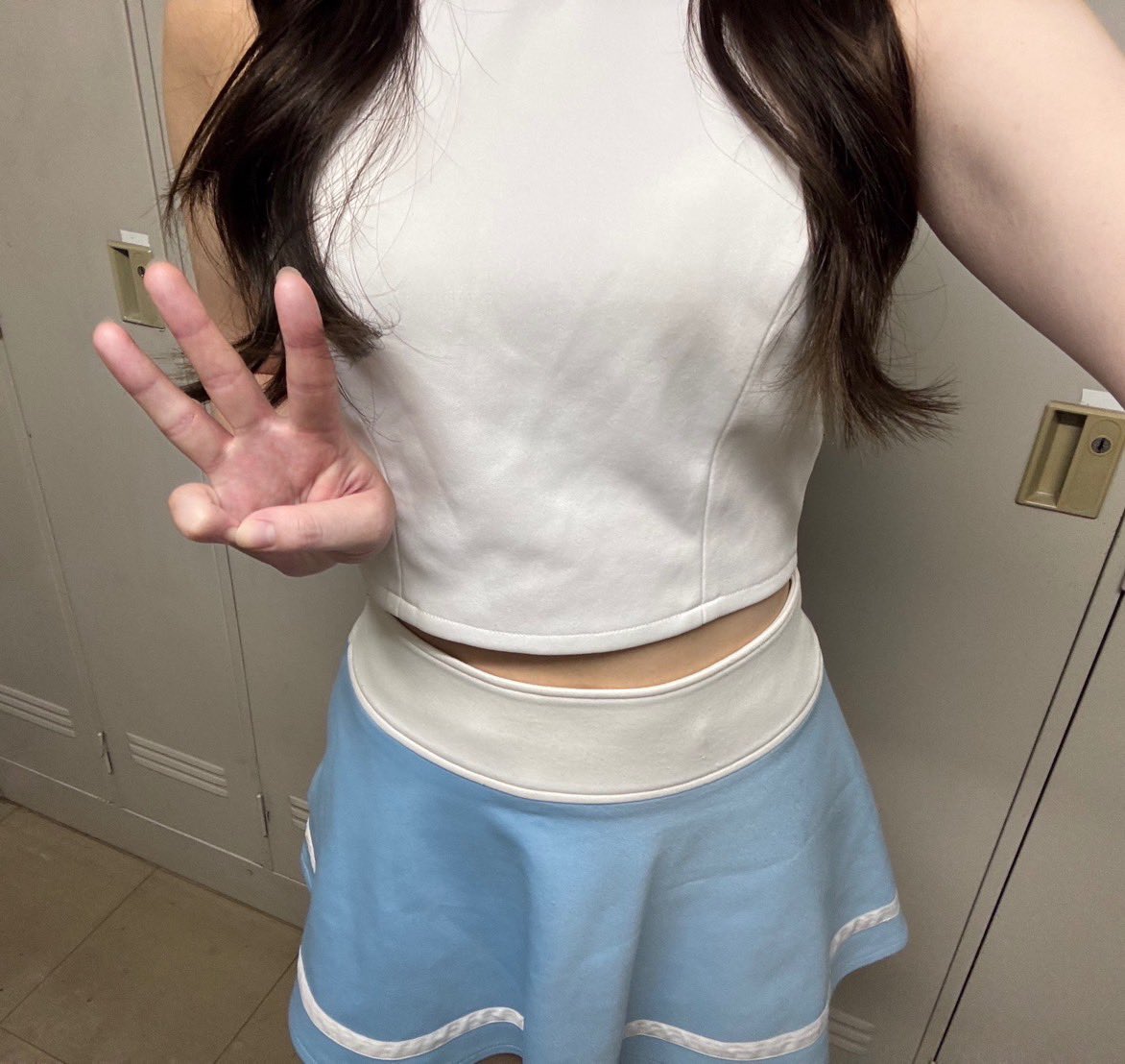 3日目の3ピース💜笑 ゆいちゃん&りーちゃん💜 りーちゃんは顔出しNG