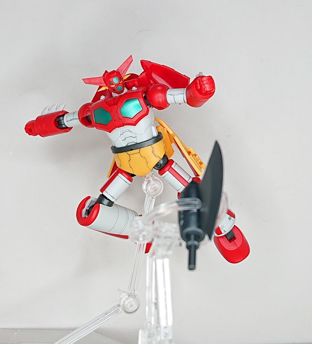 F_system_GP's tweet photo. ミニ合体変形ゲッター1完成！
ガンバスターも同じだけど、ゲットマシン時にスタンド穴がないので折角変形させても飾りにくい
#プラモデル https://t.co/yYU8fDvIR8