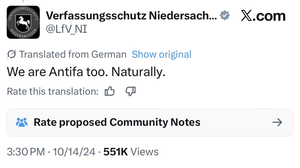 Die Stasi bekennt sich zur Antifa. Überrascht mich jetzt nicht wirklich. #Staatsterrorismus