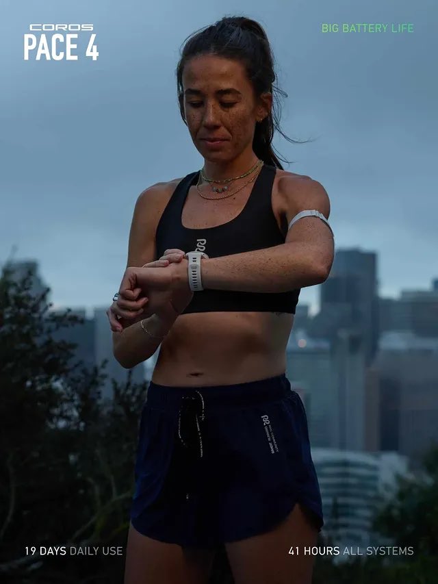 COROSJapan's tweet image. COROS PACE 4のバッテリー性能、PACE 3と比べてどれぐらい持つか気になりますか？

PACE 4は1回のフル充電で41時間ものGPS連続駆動を実現。なんとPACE 3より64%もの延長です。

これなら、最も長いトレーニングの週も、安心できるでしょう。

詳細は jp.coros.com/pace4 から。

#COROS
#カロス