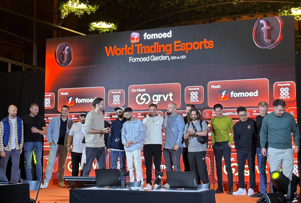 everyx_io's tweet image. Proudly sponsored by EveryX 🏆

Lisbon’s global Trading Esports event ran with our real-time odds, setting the pace for every momentum swing inside the @FomoedUS  arena. 🔥

#EveryX #FOMOED #TradingEsports #EsportsTrading #PredictionMarkets #TradingArena #Lisbon2025 #WorldStage…