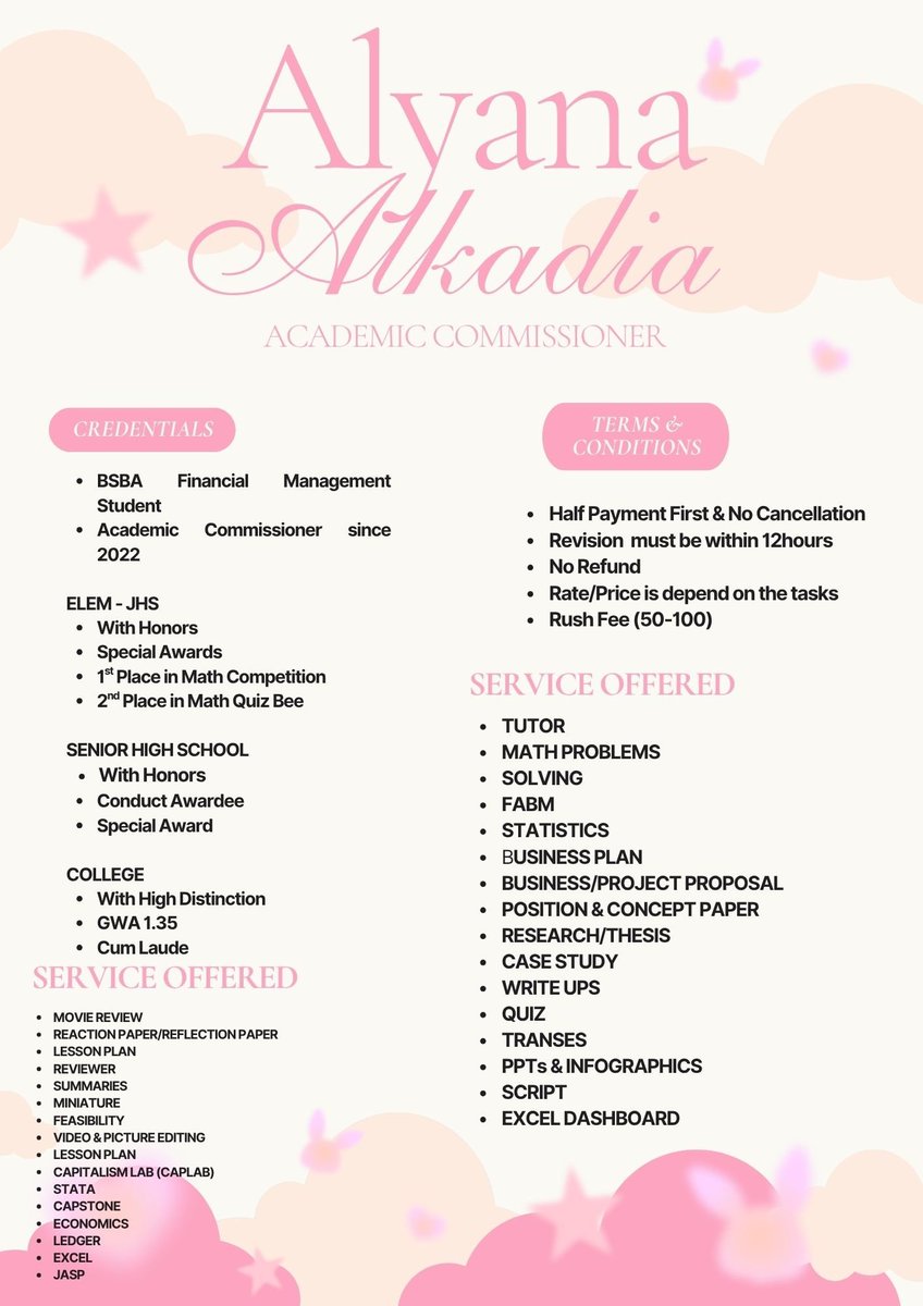 Alyana Alkadia Academic Commissioner tweet media