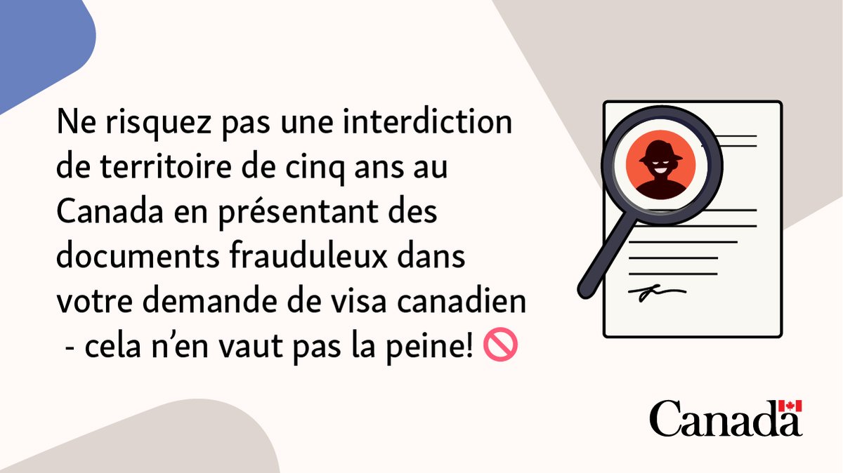 Avertissement concernant l’immigration: Ne risquez pas une interdiction de territoire de cinq ans!

Des milliers de demandes sont rejetées chaque mois en raison de fraudes en matière d’immigration. Les personnes qui se font prendre à présenter des documents frauduleux dans leur