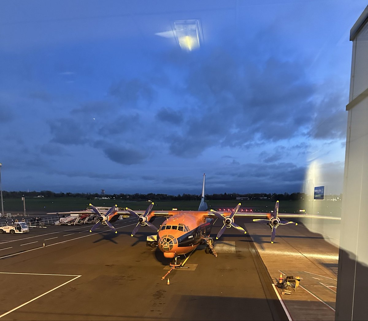 Spotted at Belfast airport Ukrainian cargo plane