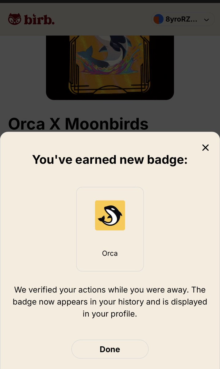 如果您曾使用過Jup、Titan 或其他Solana 聚合器，請領取Orca x Moonbird SBT。 操作| KuCoin