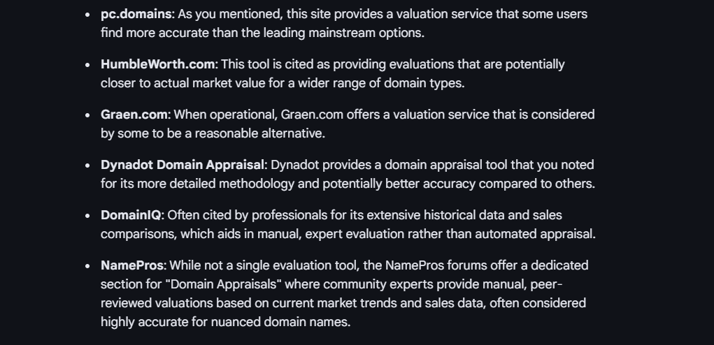 domainables's tweet image. As godaddy + estibot are, what?.. 1844% INACCURATE in estimating domain values... hope this will be of help to you
#domain #estimation #tools #evaluation #evaluators