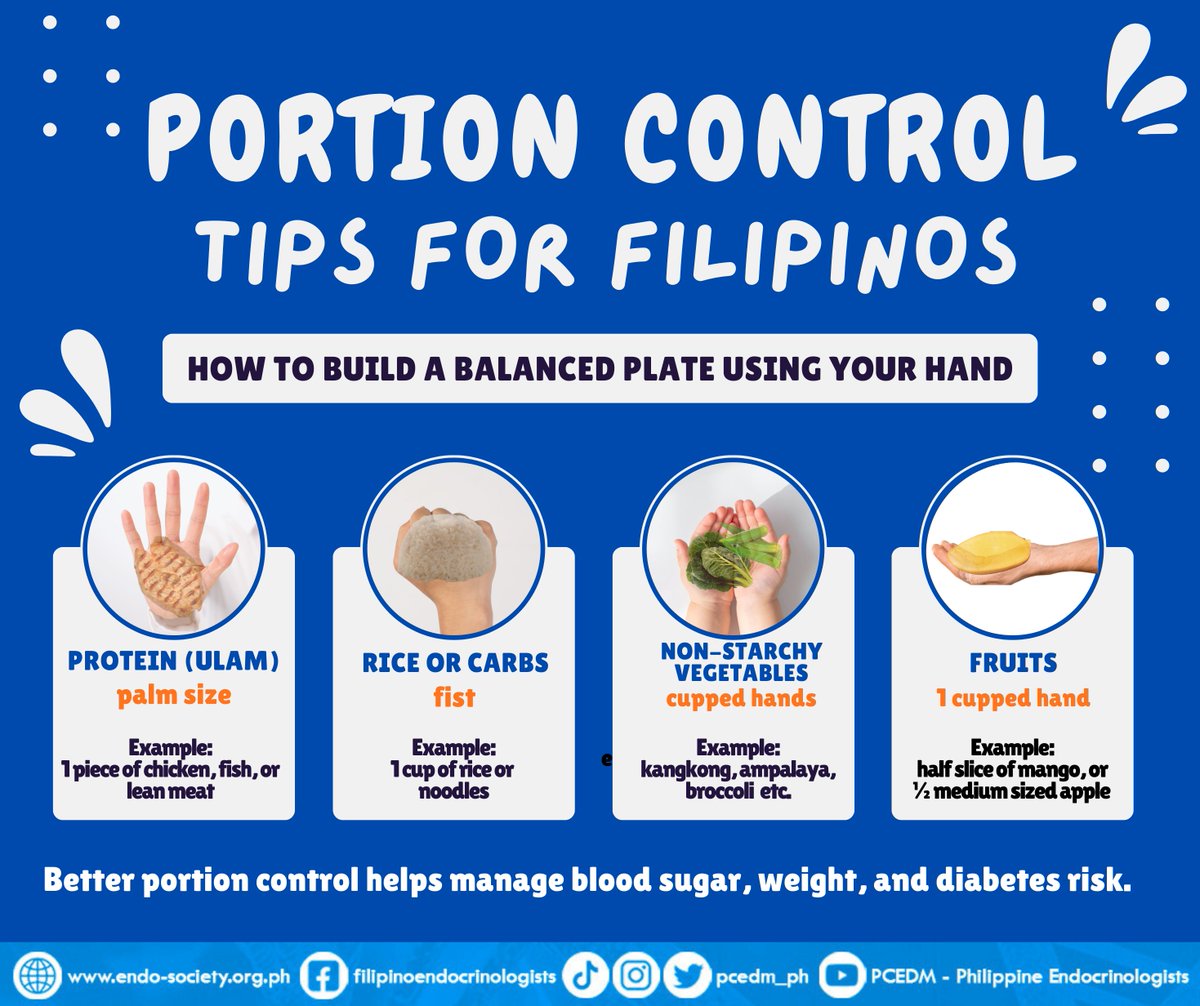 Simple portions pero big impact on your health.

Follow PCEDM for more health-related content. 

#DiabetesAwareness
#PCEDM