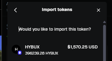 AdonisHytopia's tweet image. How to import $HYBUX to your MetaMask:

1) Open the MetaMask Browser extension

2) Go to Base network and click "import tokens"

3) Copy/paste the $HYBUX CA as custom token:
0xC0497fb3Fc4FD0a17900CF69fc72A03799915301

4) Klick "Next" and confirm to add the token

5) Your balance…