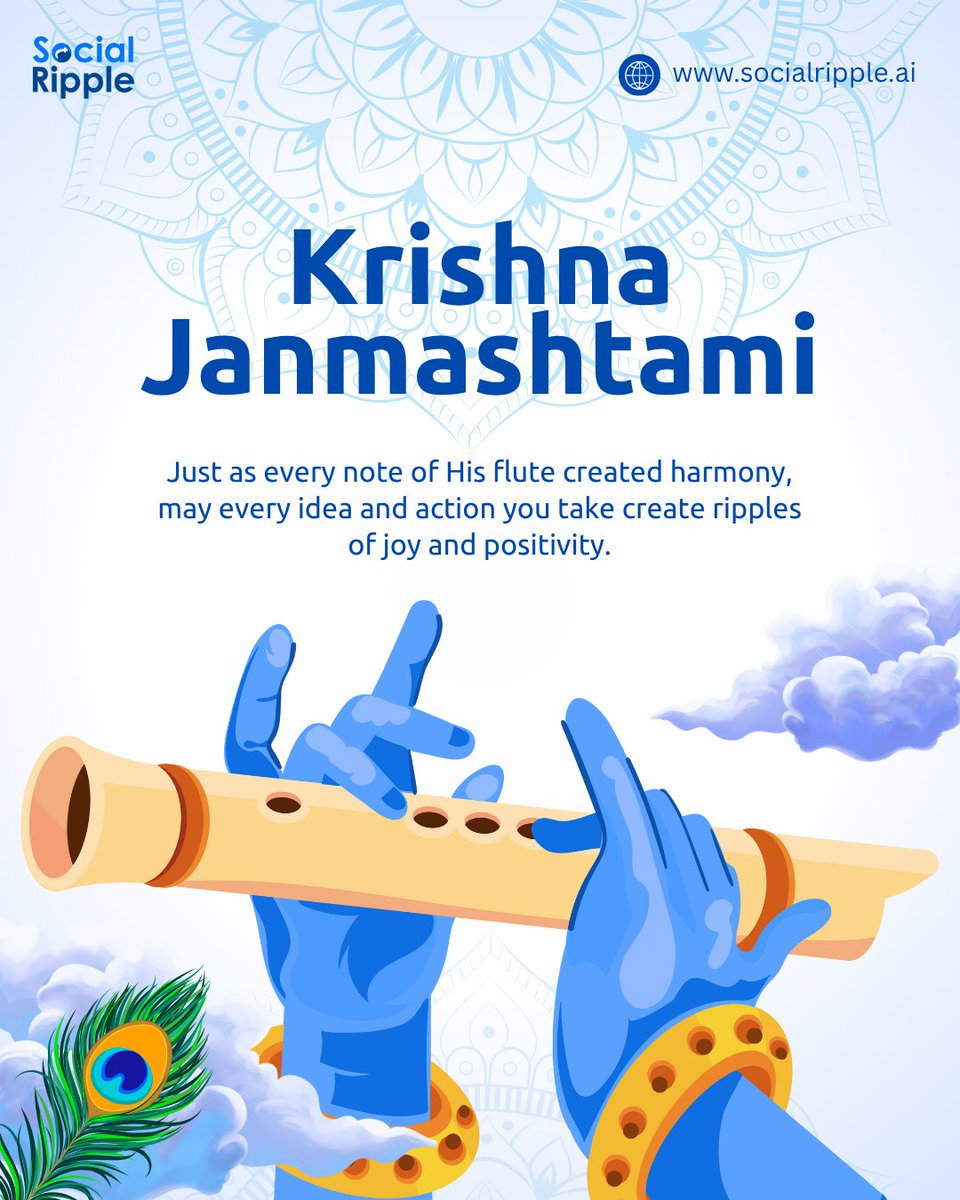 SocialRippleai's tweet photo. Belated Krishna Janmastami https://t.co/YKbkMPz8uT