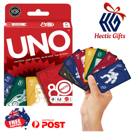 HecticGifts's tweet photo. NEW Mattel - UNO Mattel 80th Anniversary Edition Card Game

https://t.co/lNDcgjcRQL

#New #HecticGifts #Mattel #UNO #Mattel #EightiethAnniversary #Toys #GardGame #ColourMatching #NumberMatching #Collectible #Classic #FreeShipping #AustraliaWide #FastShipping https://t.co/QtIEFCdovY