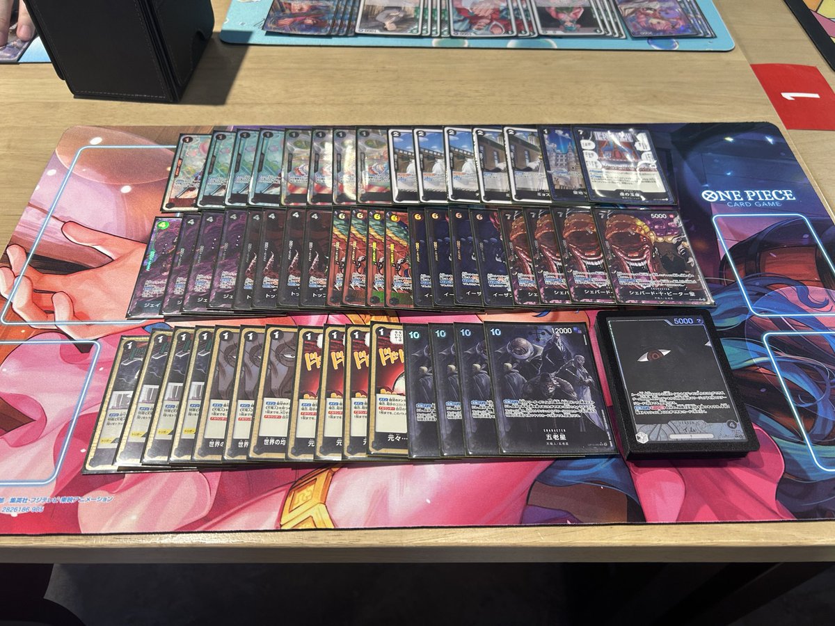 Revolution_cs's tweet image. 第一回　Revolution cs
🥇優勝🏆
✨光る右手👈チーム

赤黒サボ
黒イム
赤青エース

OP14 1カートン　獲得
㊗️おめでとう御座います🎉