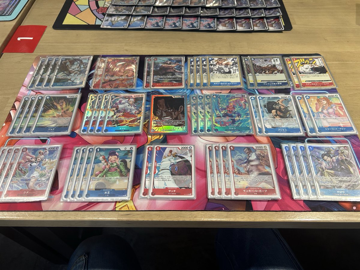 Revolution_cs's tweet image. 第一回　Revolution cs
🥇優勝🏆
✨光る右手👈チーム

赤黒サボ
黒イム
赤青エース

OP14 1カートン　獲得
㊗️おめでとう御座います🎉