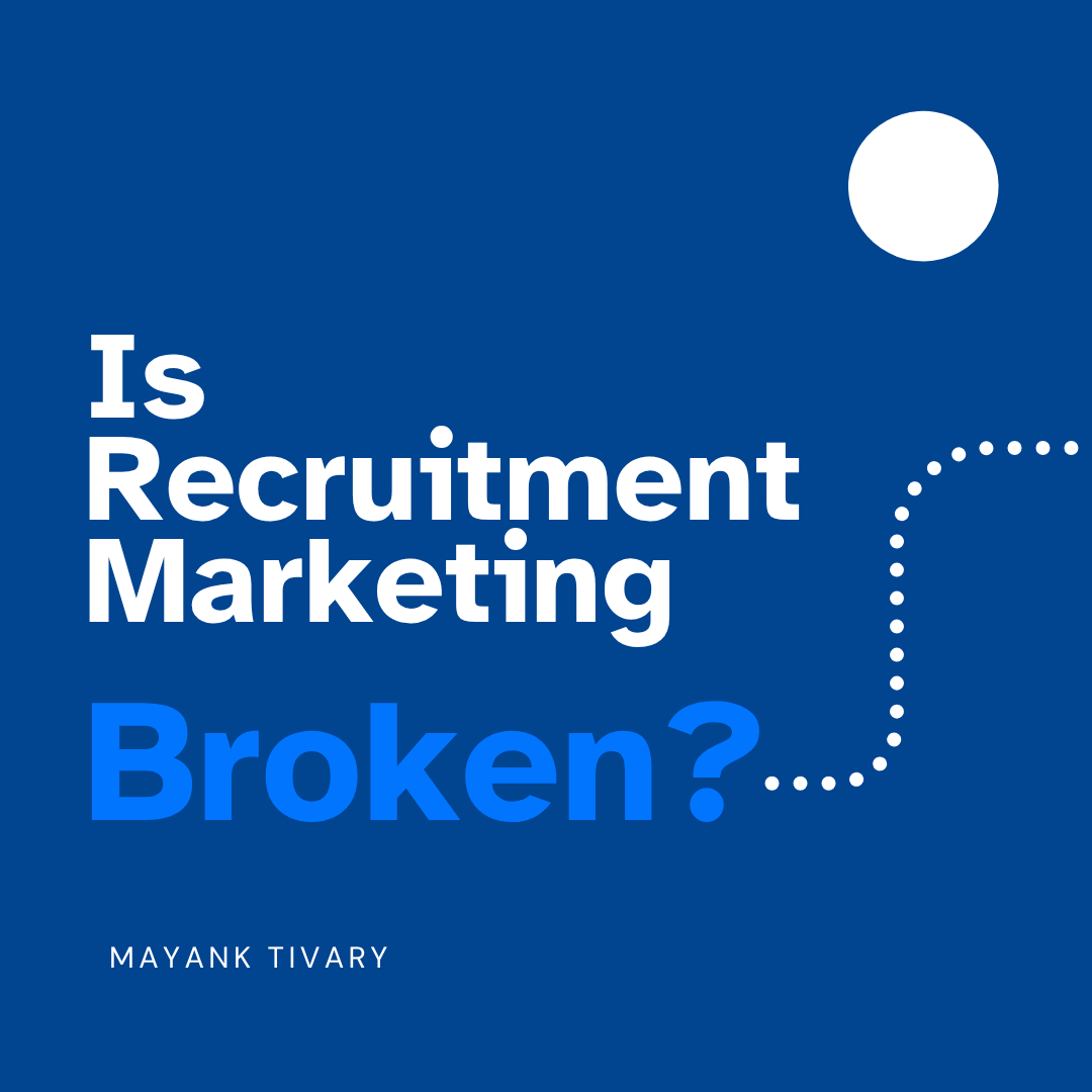 SocialRippleai's tweet photo. Is Recruitment Marketing Broken? https://t.co/eBw8dWqYXc