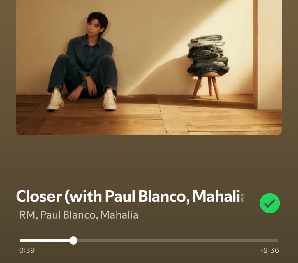 NMXXED's tweet image. Fun fact: Namjoon has never used a Kpop groups audio on IG before today, NMIXX is the first🥲❤️

(Feels appropriate to mention that I love this song)