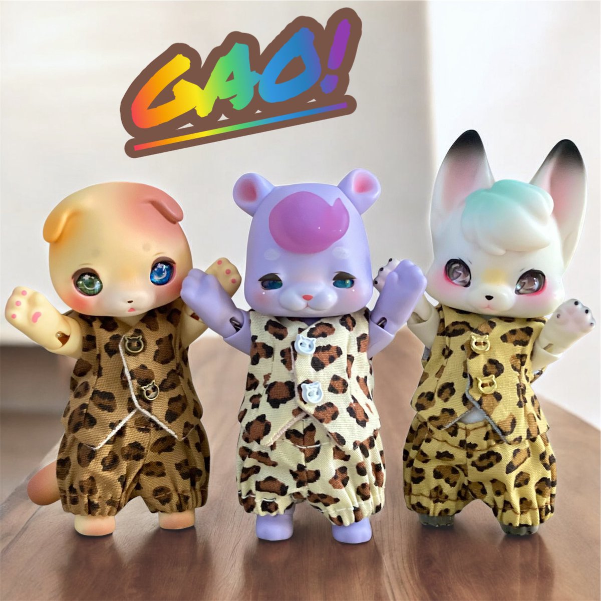 ヒョウ柄ベストセット完成🐆ｶﾞｵｰ✨

#ハンドメイド #cocoriang