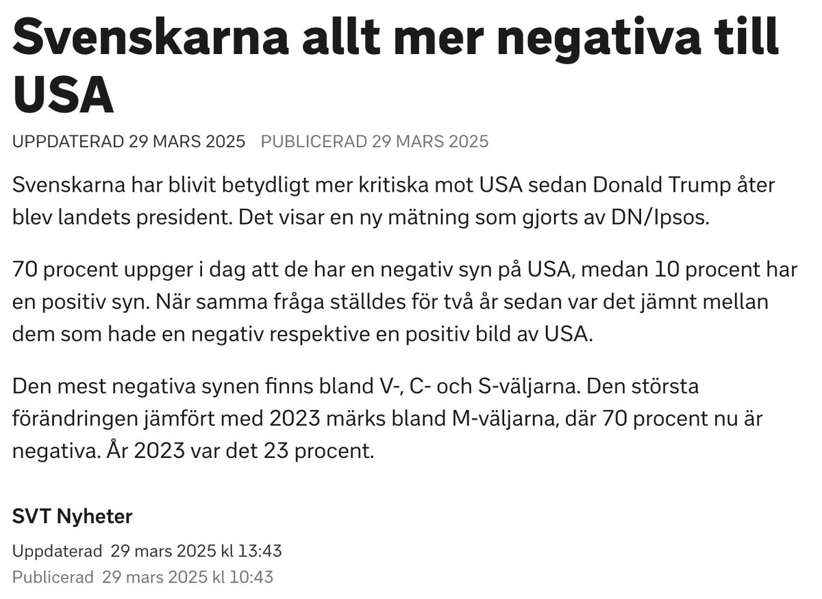 <a href="/HenrikHsjogren/">Henrik Sjögren </a> Kommer ni håg när <a href="/svt/">SVT</a> skröt om att de hade nått framgång med sin desinformation, sina fulklippningar  och sin smutskastning av Trump, och lurat folket att hata honom – bl a med skolgårdsmobbningen i Trump-tisdag med Carina Bergfeldt som fälldes i GRN för sina lögner om honom?