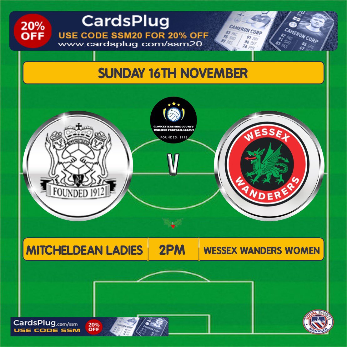 Today the ladies take on <a href="/wessexwanderers/">Wessex Wanderers FC</a> women The reverse of last weeks game. Come on down and give the ladies some support.