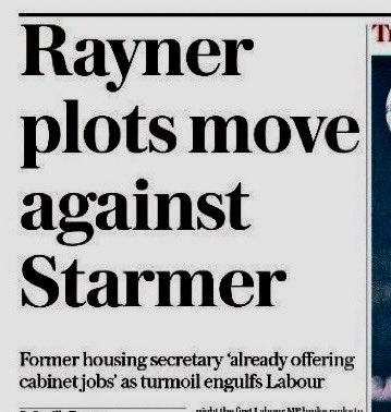Angela Rayner trying to become Prime Minister. Just when you thought it couldn’t get any worse. Britain doesn’t deserve this.