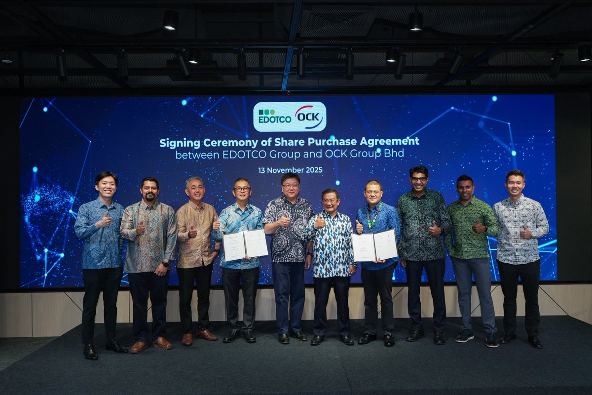 william_ooi__'s tweet photo. Excited to be part of @OCKGroup’s acquisition of EDOTCO Laos operations.

#OCKGroup #EDOTCO #Laos https://t.co/gbZgySDGW2
