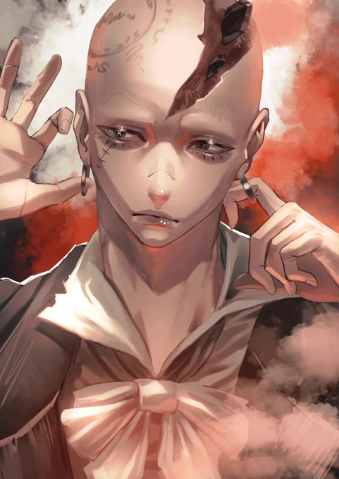 かっこいいハゲ描きました #第五人格