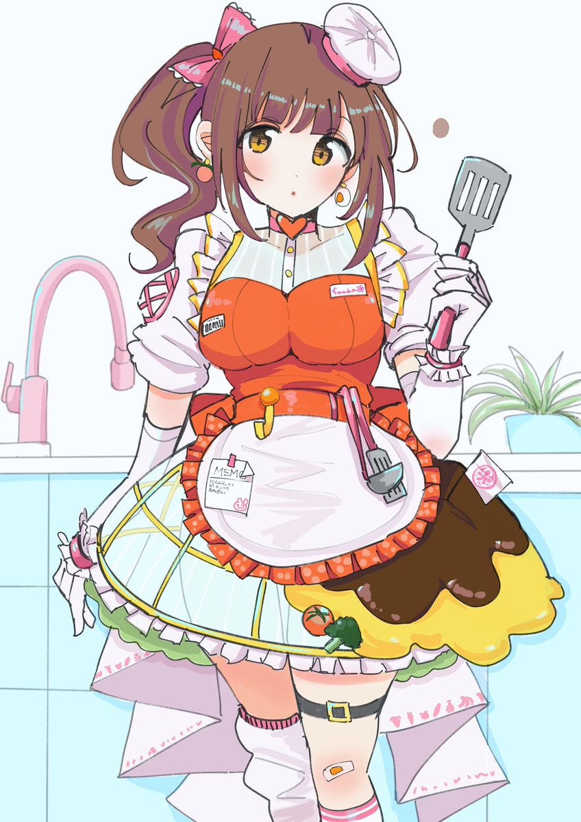 Taro_Hakase122's tweet image. 捏造響子ちゃん🍳🍔🍅