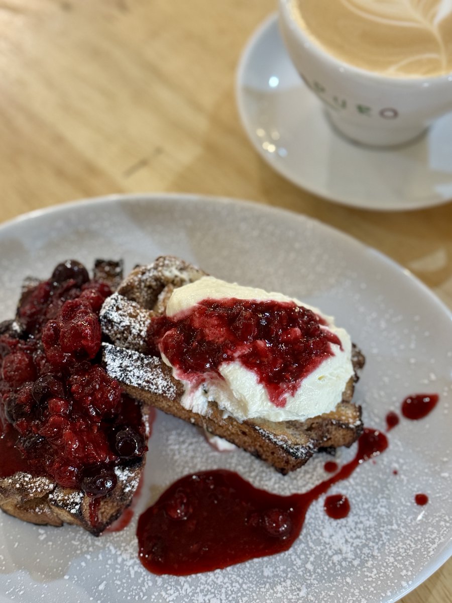 Anyone for Breakfast? Our French toast, served with a mixed berry compote has proven a firm favourite since our menu launched!