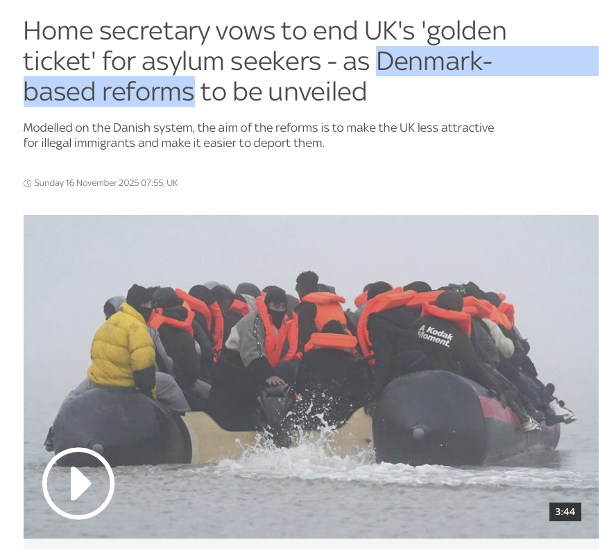 Is somebody, anybody ? in the UK going to maybe point out just how ironic it is the UK is finally "taking back control of its borders" by following what an EU country did with not a thought of leaving the EU ?

After 10yrs of being told how the only way to do it WAS to leave ? 🤡